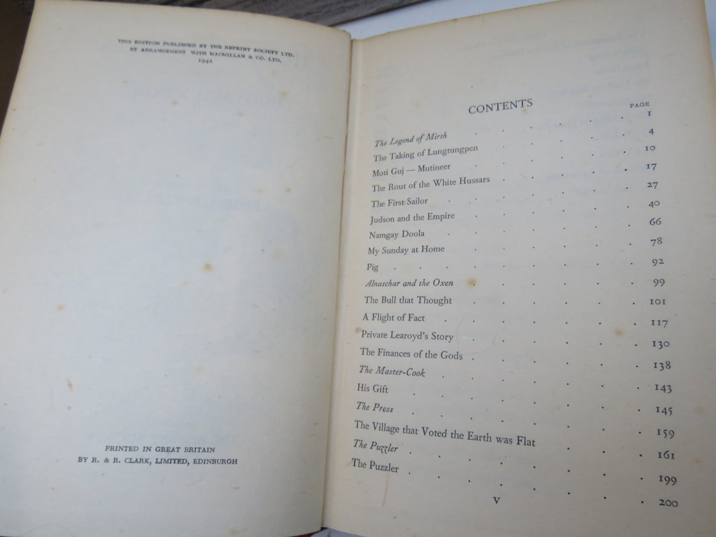 Humorous Tales From Rudyard Kipling 1942
