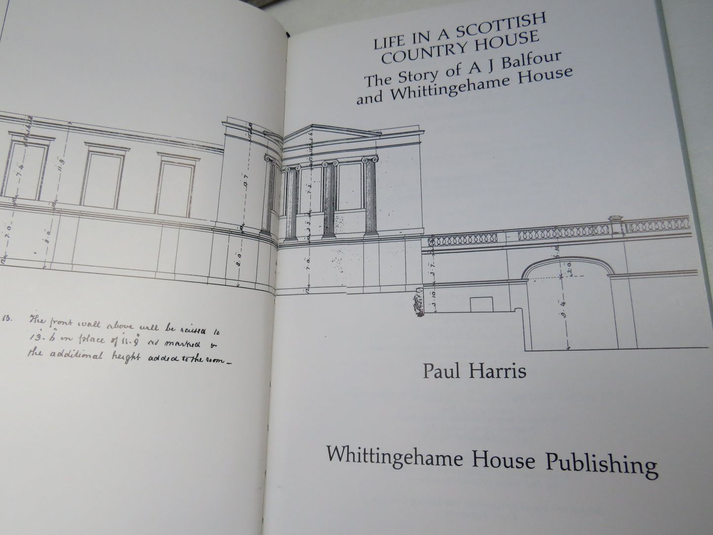 Life In A Scottish Country House The Story of A J Balfour and Whittingehame House By Paul Harris 1989
