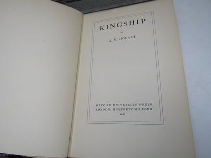 Kingship By A. M. Hocart 1927 book image 4