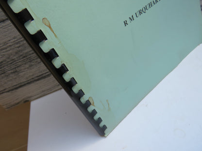 The Burghs of Scotland and the Burgh Police (Scotland) Act 1833 By R M Urquhart 1989