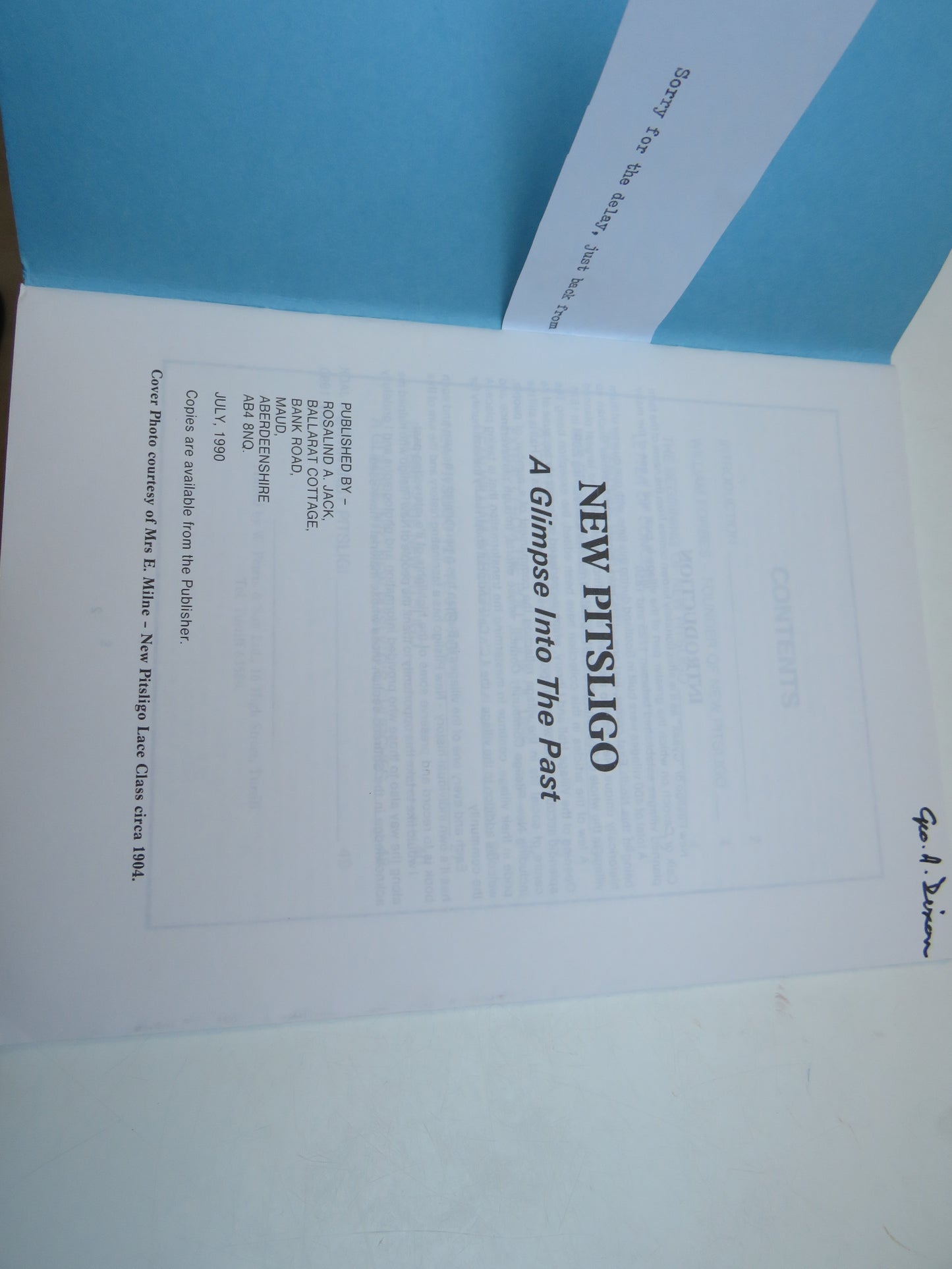 New Pitsligo (Cyaak) A Glimpse Into The Past 1990