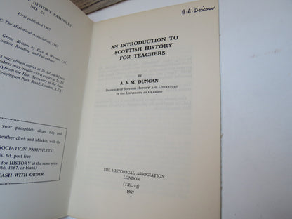Scottish History By A.A. M. Duncan 1967 book image 3