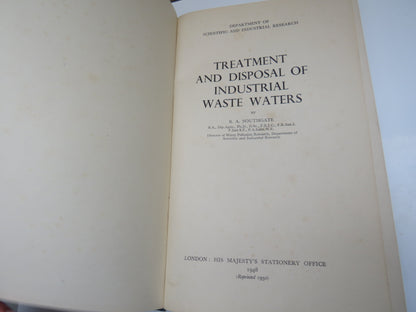 Treatment and Disposal of Industrial Waste Waters By B.A. Southgate 1948 book image 5