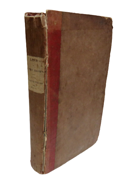 Account of the Life and Writings of Thomas Brown By The Rev. David Welsh 1825 book front cover