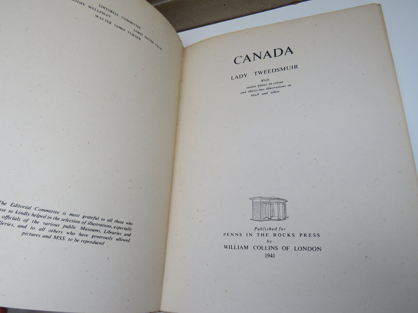 Canada By Lady Tweedsmuir 1941