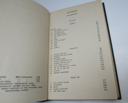 The Forsyte Saga Volume III Awakening To Let 1946 book image 4