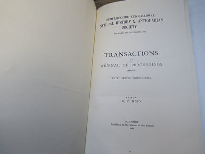 Dumfries and Galloway Natural History & Antiquarian Society Transactions and Proceedings 1950-51
