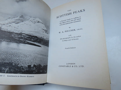 The Scottish Peaks by W. A. Poucher, 1974 book image 3