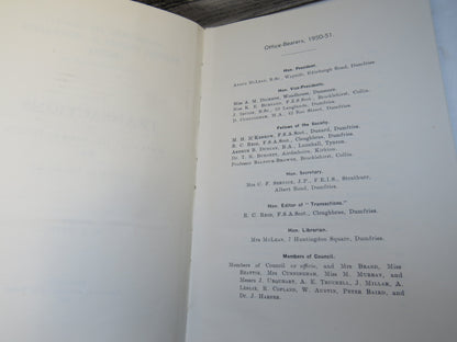 Dumfries and Galloway Natural History & Antiquarian Society Transactions and Proceedings 1950-51