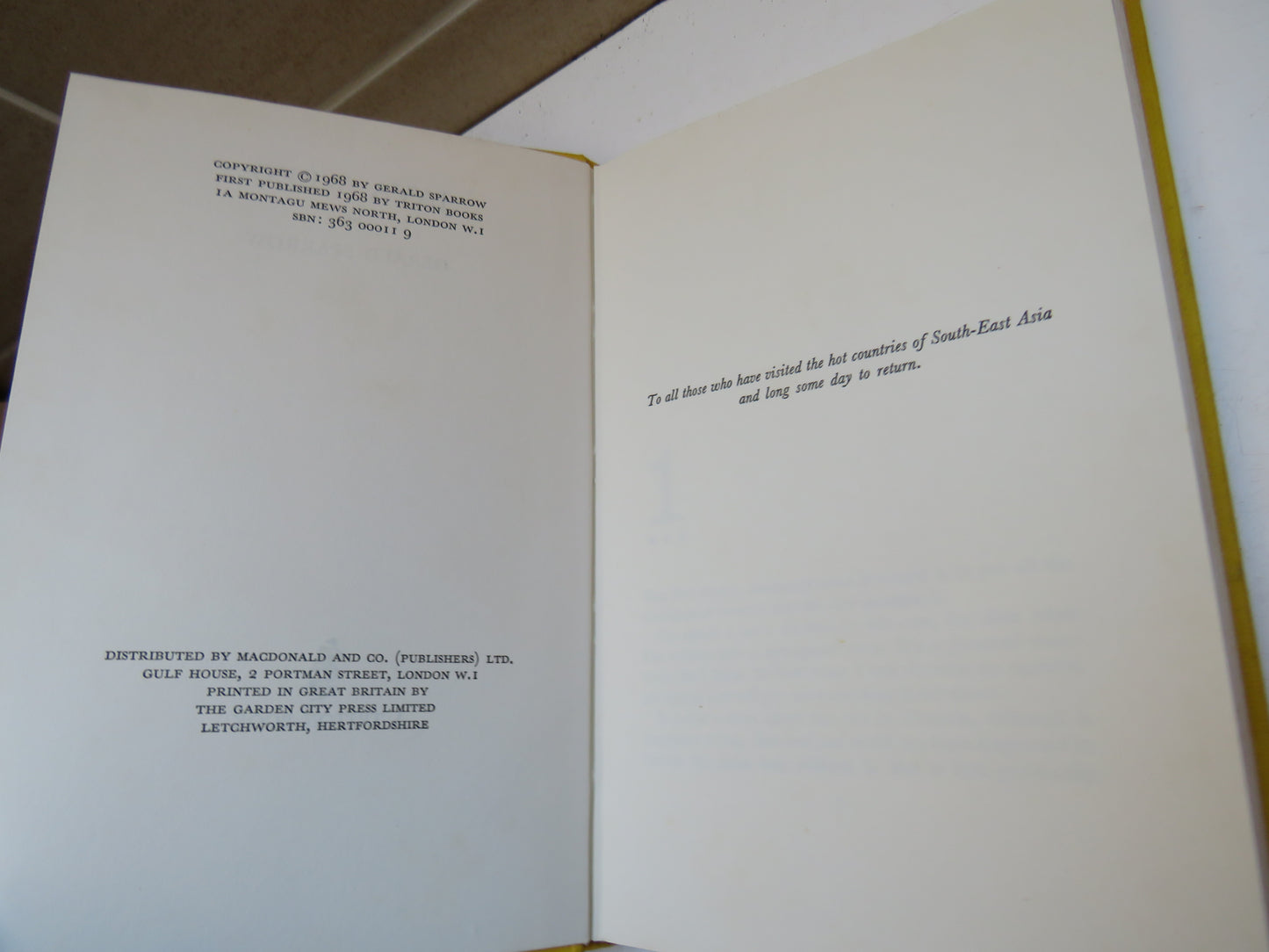 Java Weed By Gerald Sparrow 1968 1st Edition