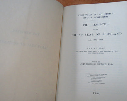 The Register of the Great Seal of Scotland 1306-1668 In 11 Volumes 1984 book image 6