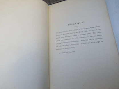 Transactions Of The Inverness Scientific Field Club Vol III 1893 to 1888