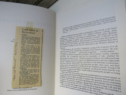 Hebridean Decade Mull, Coll and Tiree 1761-1771 By Nicholas Maclean Bristol 1982 book image 5