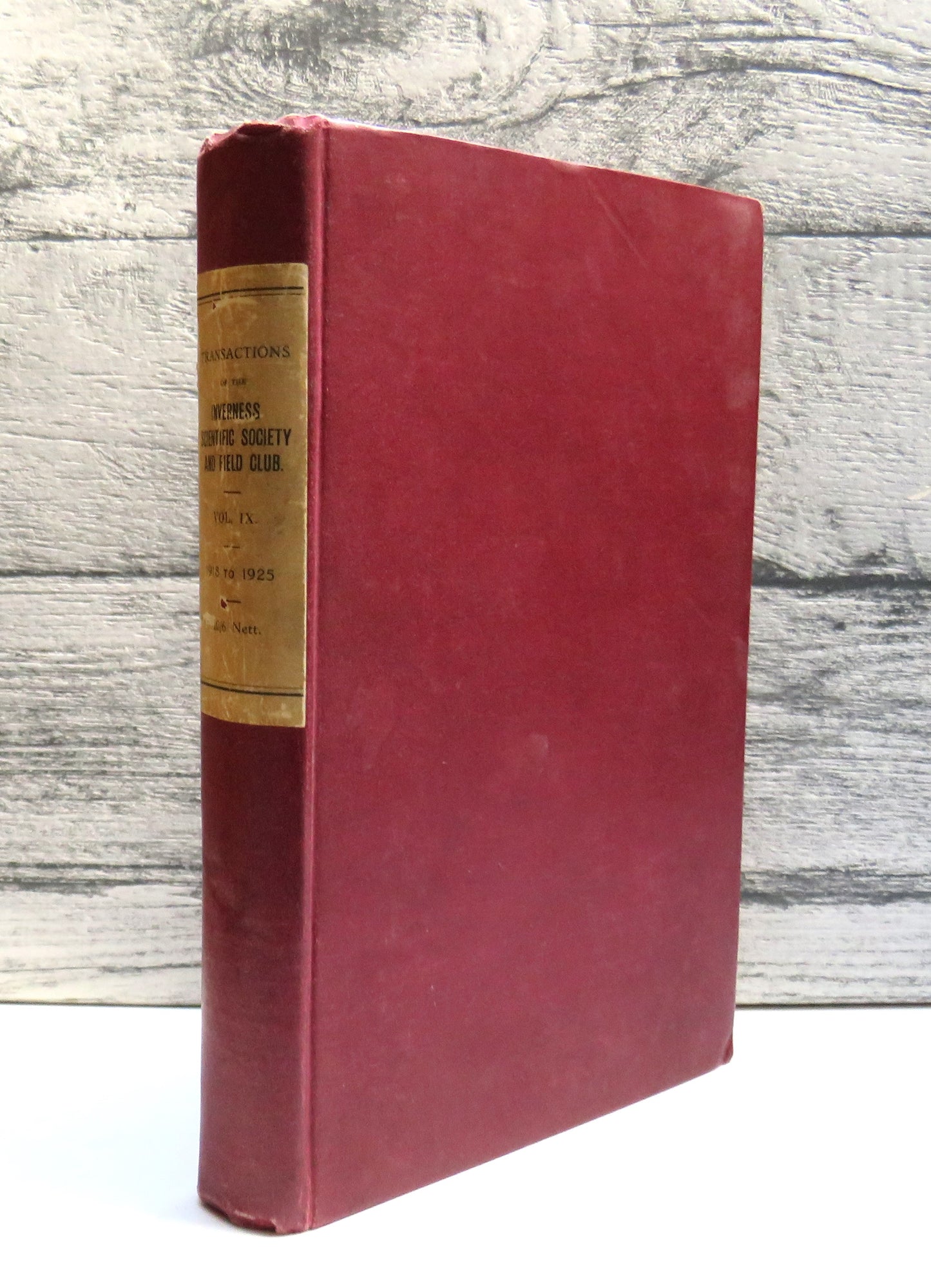 Transactions of the Inverness Scientific Society and Field Club Vol IX 1918-1925