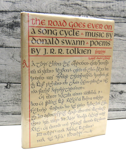 The Road Goes Ever On, A Song Cycle, Poems by J.R.R. Tolkien, Music by Donald Swann, 1972 book front cover