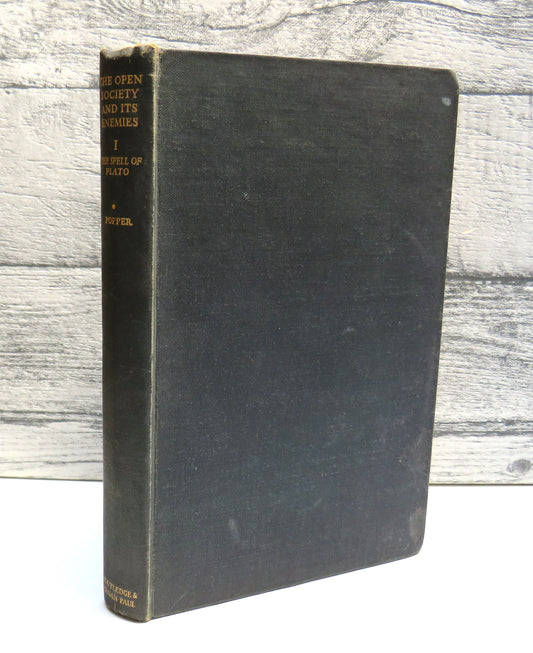 The Open Society and Its Enemies By K. R. Popper Vol I The Spell of Plato 1949