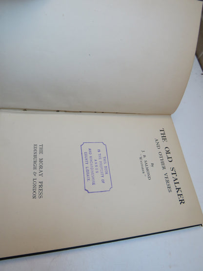 The Old Stalker and Other Verses By J. B. Salmond 1936 1st Edition book image 4