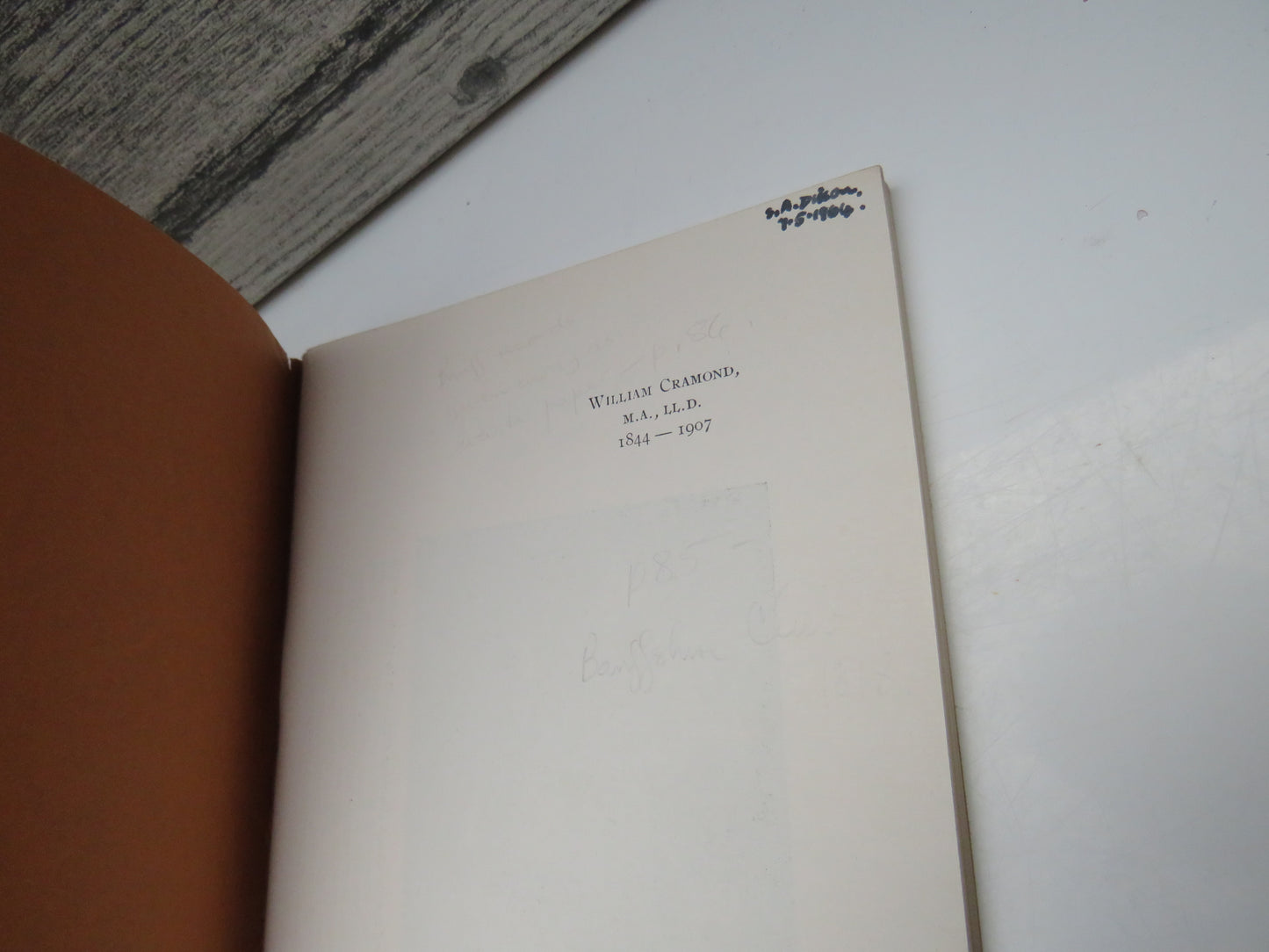 William Cramond 1844-1907 Schoolmaster At Cullen Researcher In History A Tribute By One Schoolmaster To Another