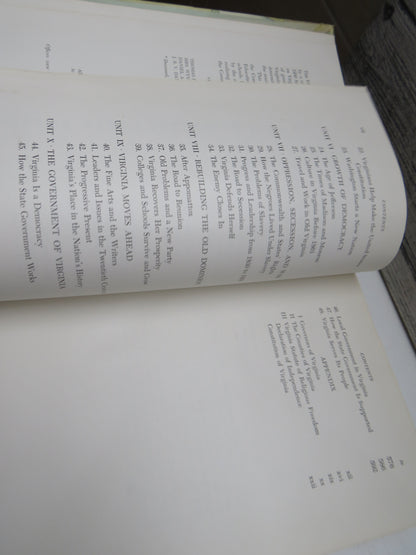 Virginia: History, Government, Geography By Francis Butler Simkins, Spotswood Hunnicutt, Sidman P. Poole 1957