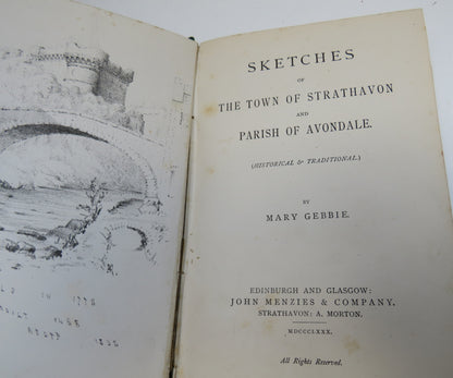 Sketches of The Town of Strathavon and Parish of Avondale By Mary Gebbie 1880 book image 3
