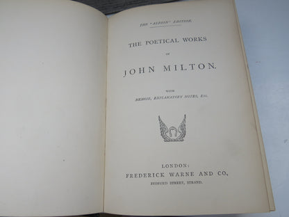 The Poetical Works of John Milton The "Albion" Edition
