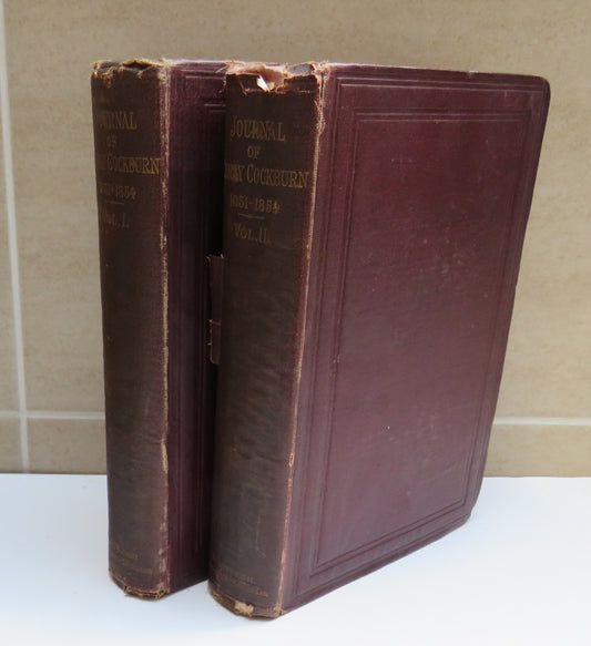 Journal of Henry Cockburn Memorials of His Time 1831-1854 Vol I & II 1874