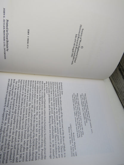 Iona Through The Ages By Alan MacQuarrie 1983