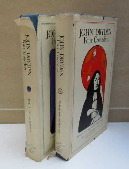 John Dryden Four Comedies and Four Tragedies Set Edited by L. A. Beaurline and Fredson Bowers, 1967 book image 2