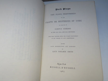 York Plays The Plays Performed By The Crafts or Mysteries of York On The Day of Corpus Christi In Th book image 6