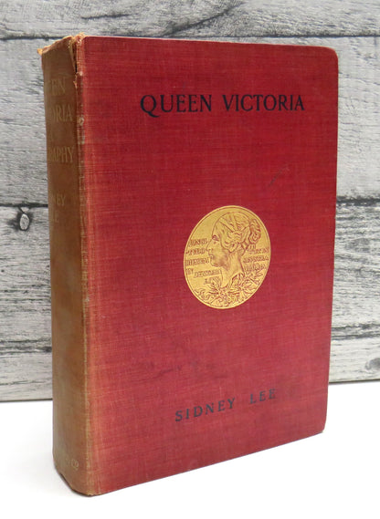 Queen Victoria A Biography by Sidney Lee, with Portraits, Facsimile, and Map, 1904 book front cover