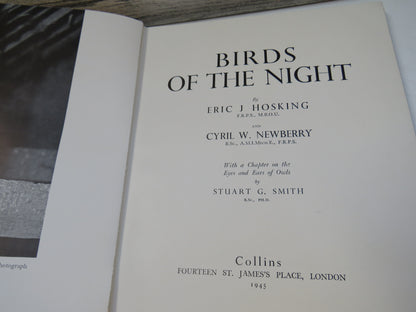 Birds of the Night By Eric J Hosking and Cyril W. Newberry 1945
