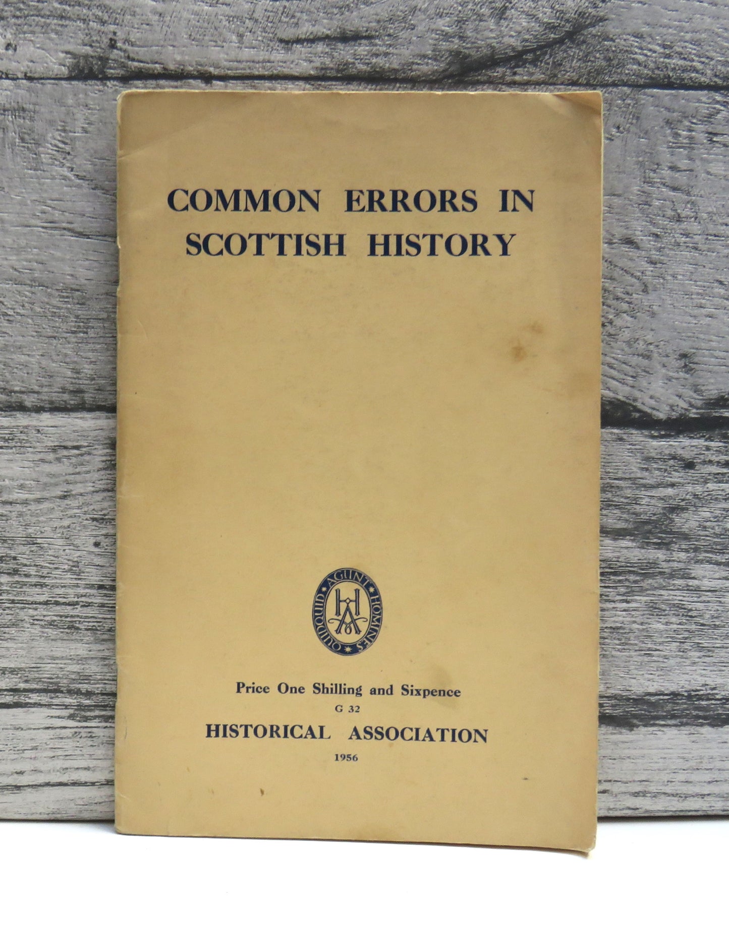Common Errors In Scottish History General Series G 32 1956