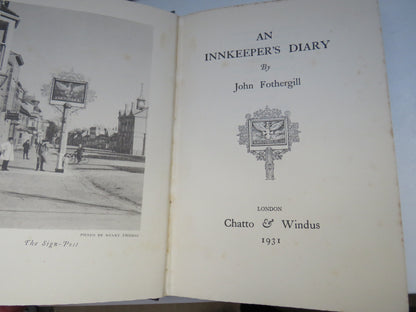 An Innkeeper's Diary By John Fothergill 1931 book image 4