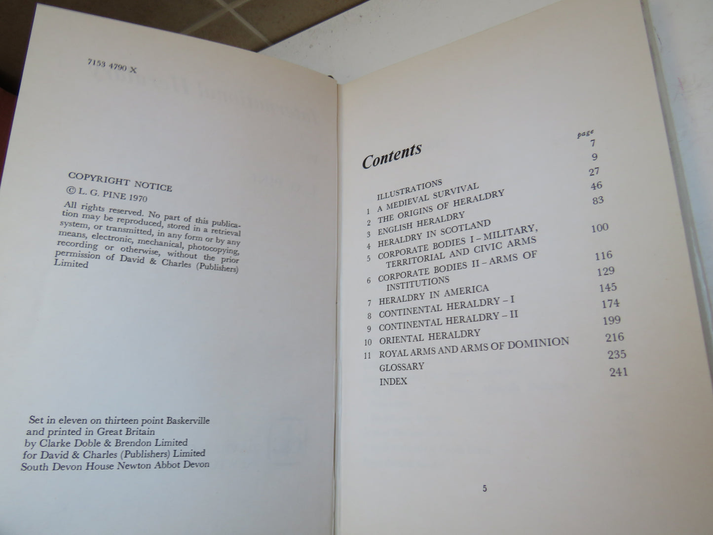 International Heraldry By L. G. Pine 1970