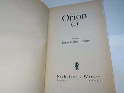 Orion (4) Edited by Denys Kilham Roberts, 1947 book image 5