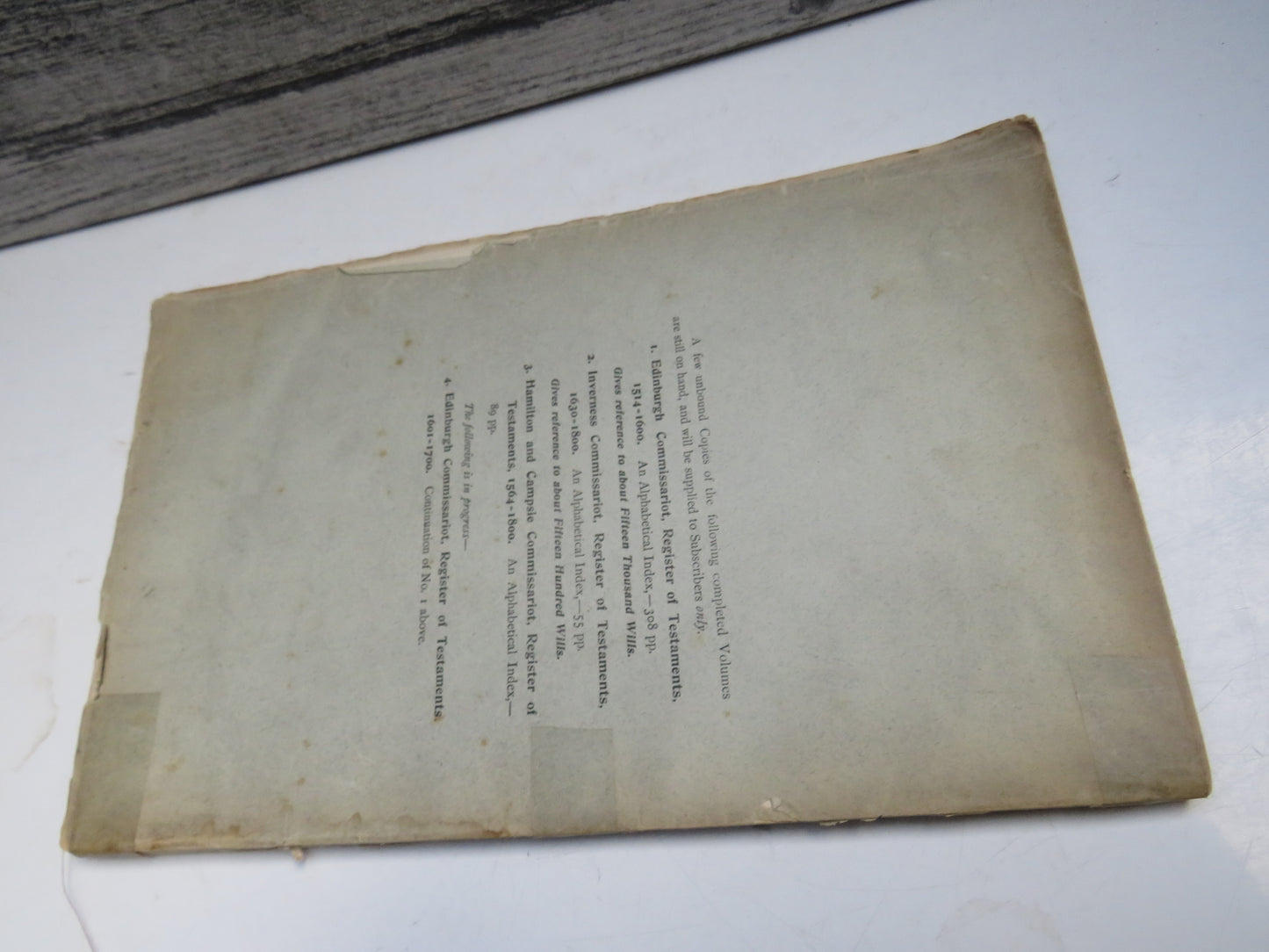 The Commissariot Record of Hamilton and Campsie Register of Testaments 1564-1800