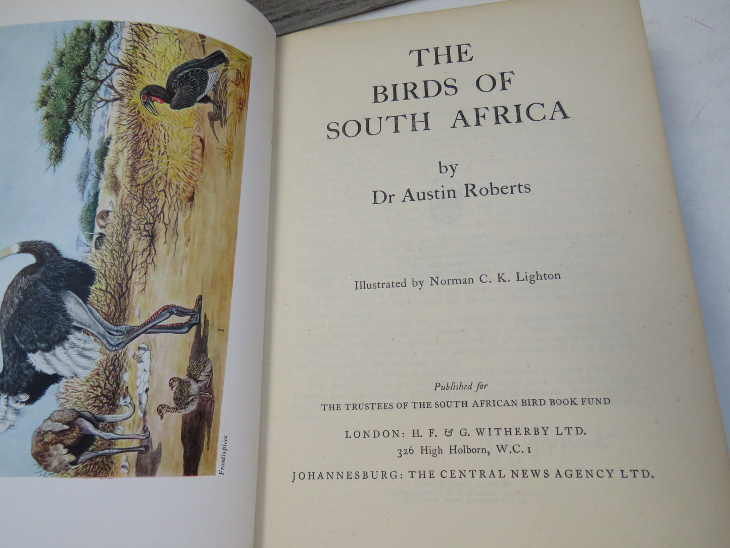 The Birds of South Africa By Dr Austin Roberts 1946