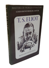 Load image into Gallery viewer, T. S. Eliot by Bernard Bergonzi, 1972 Author Signed
