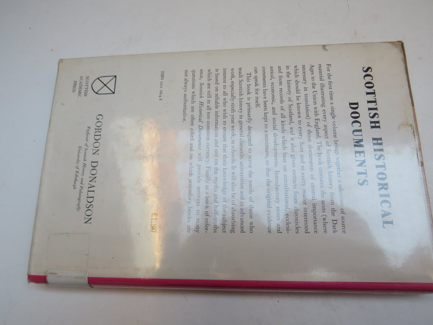 Scotland Church and Nation Through Sixteen Centuries By Gordon Donaldson 1972