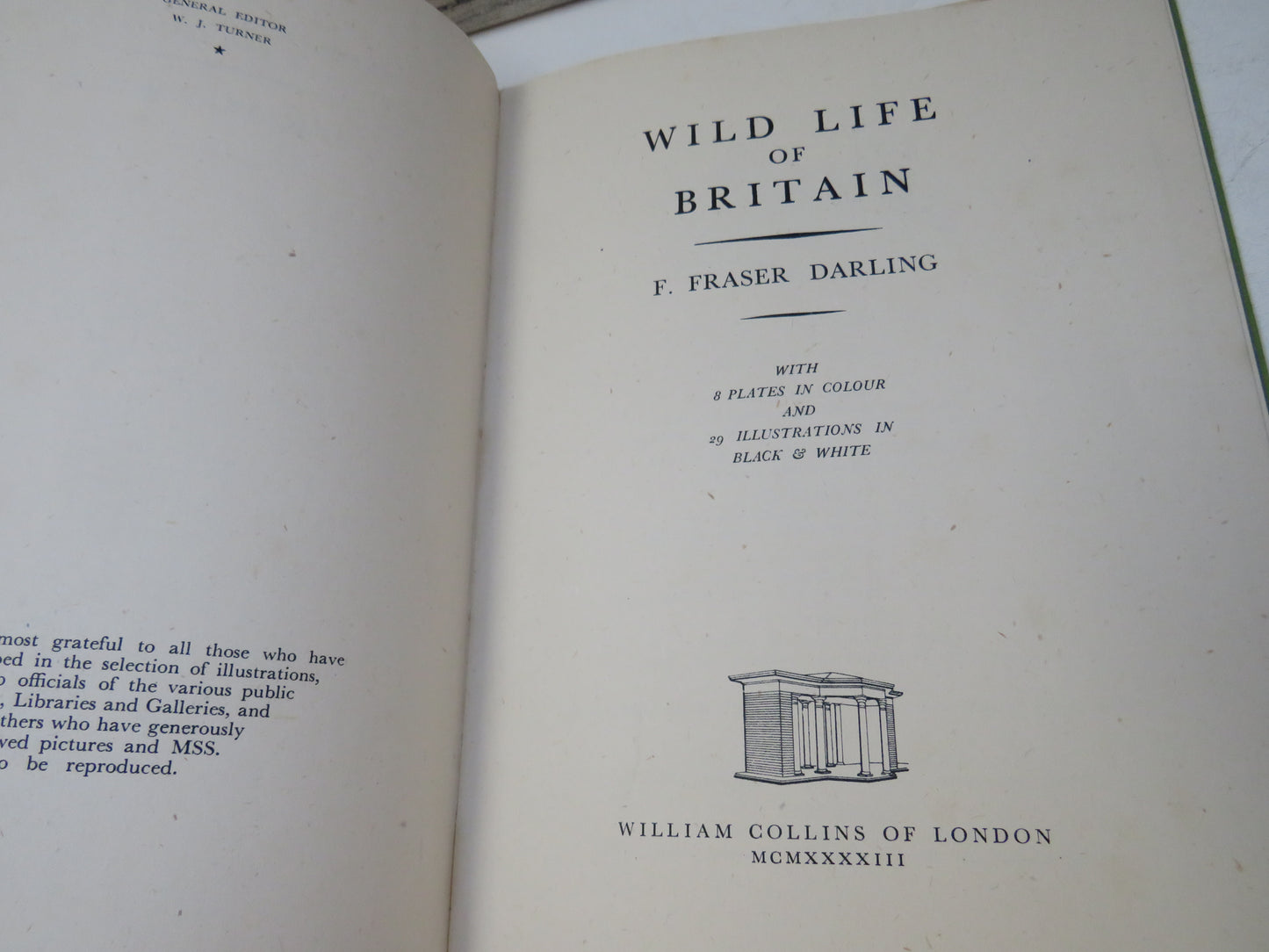 Wild Life of Britain By F. Fraser Darline 1943