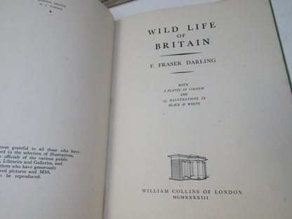 Wild Life of Britain By F. Fraser Darline 1943