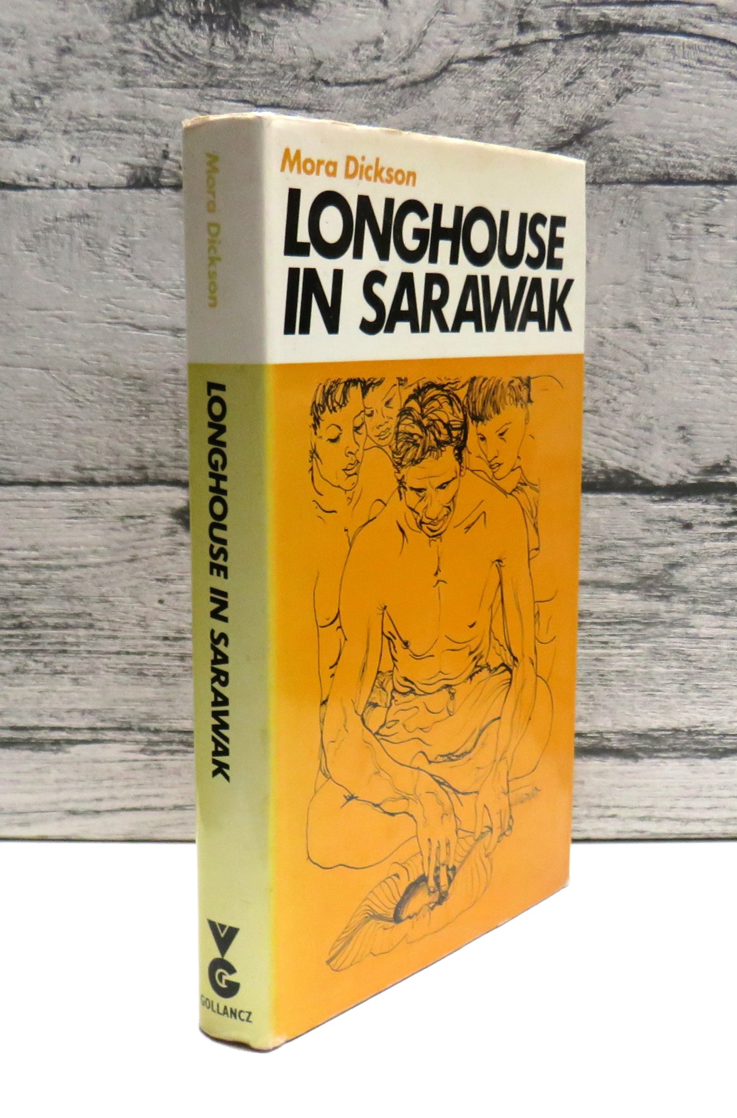 Longhouse In Sarawak By Mora Dickson 1971