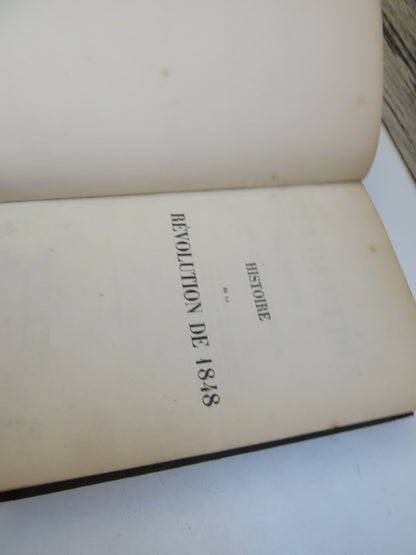 Histoire De La Revolution De 1848 Par. A. De Lamartine 1849 Antique French Book book image 3