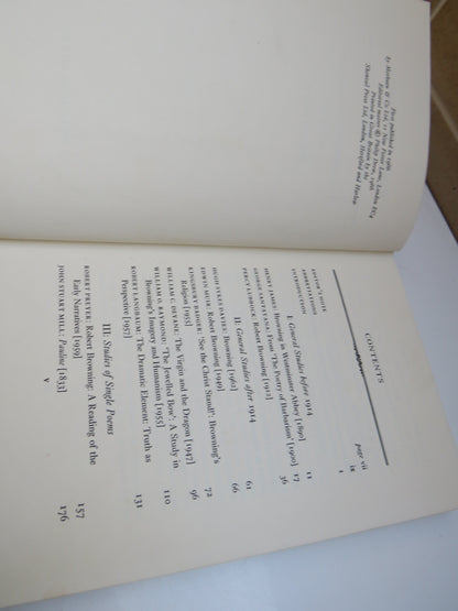 Robert Browning, A Collection of Critical Essays Edited by Philip Drew, 1966 book image 5