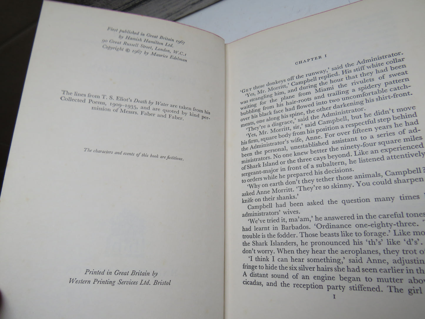 Shark Island By Maurice Edelman 1967 1st Edition