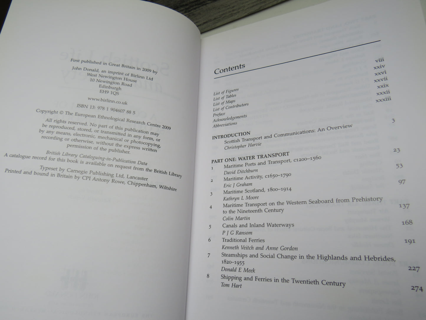 Scottish Life and Society A Compendium of Scottish Ethnology Transport and Communications Volume 8 2009