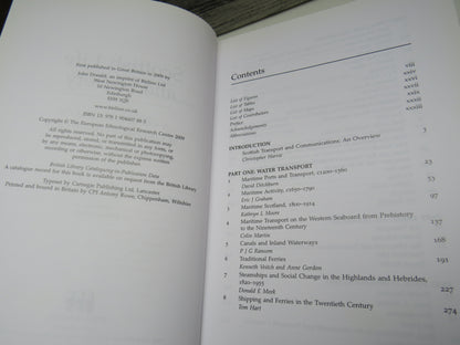 Scottish Life and Society A Compendium of Scottish Ethnology Transport and Communications Volume 8 2009