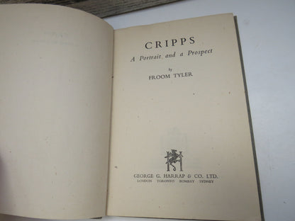 Cripps A Portrait and a Prospect By Froom Tyler 1942 book image 3