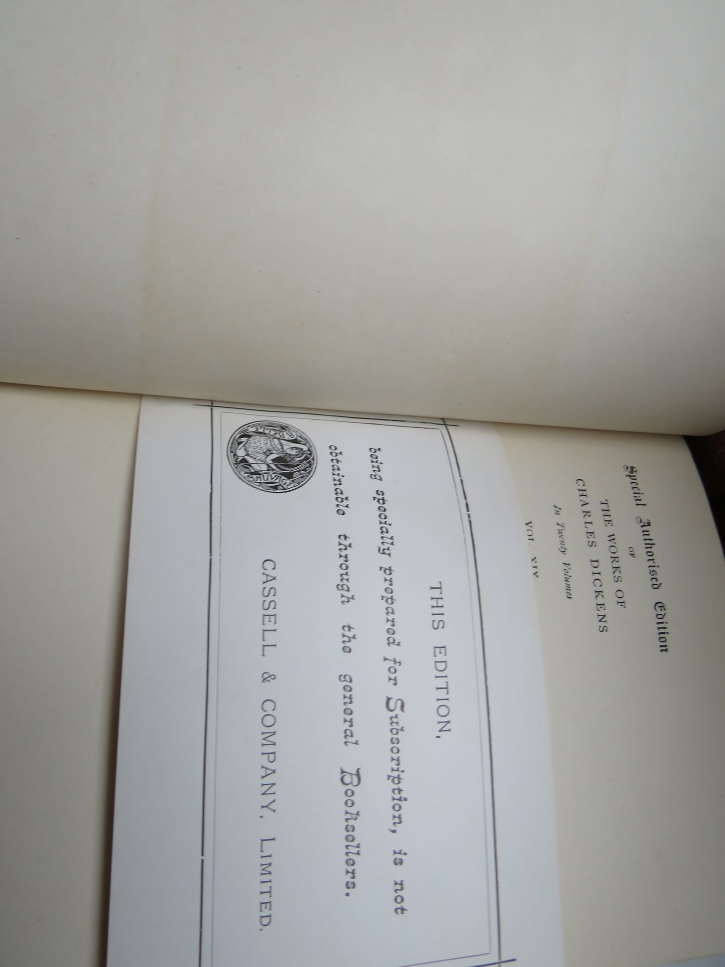 The Works of Charles Dickens In Twenty Volumes By Cassell & Company