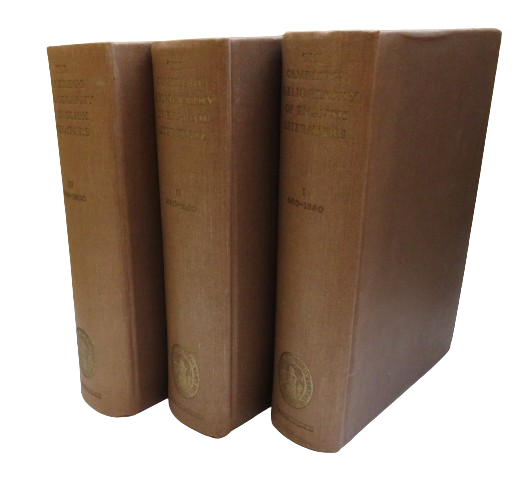 The Cambridge Bibliography of English Literature Edited By F.W.Bateson Volume I, II & III 1940